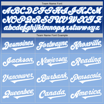 Custom Royal White-Light Blue Authentic Fade Fashion Baseball Jersey