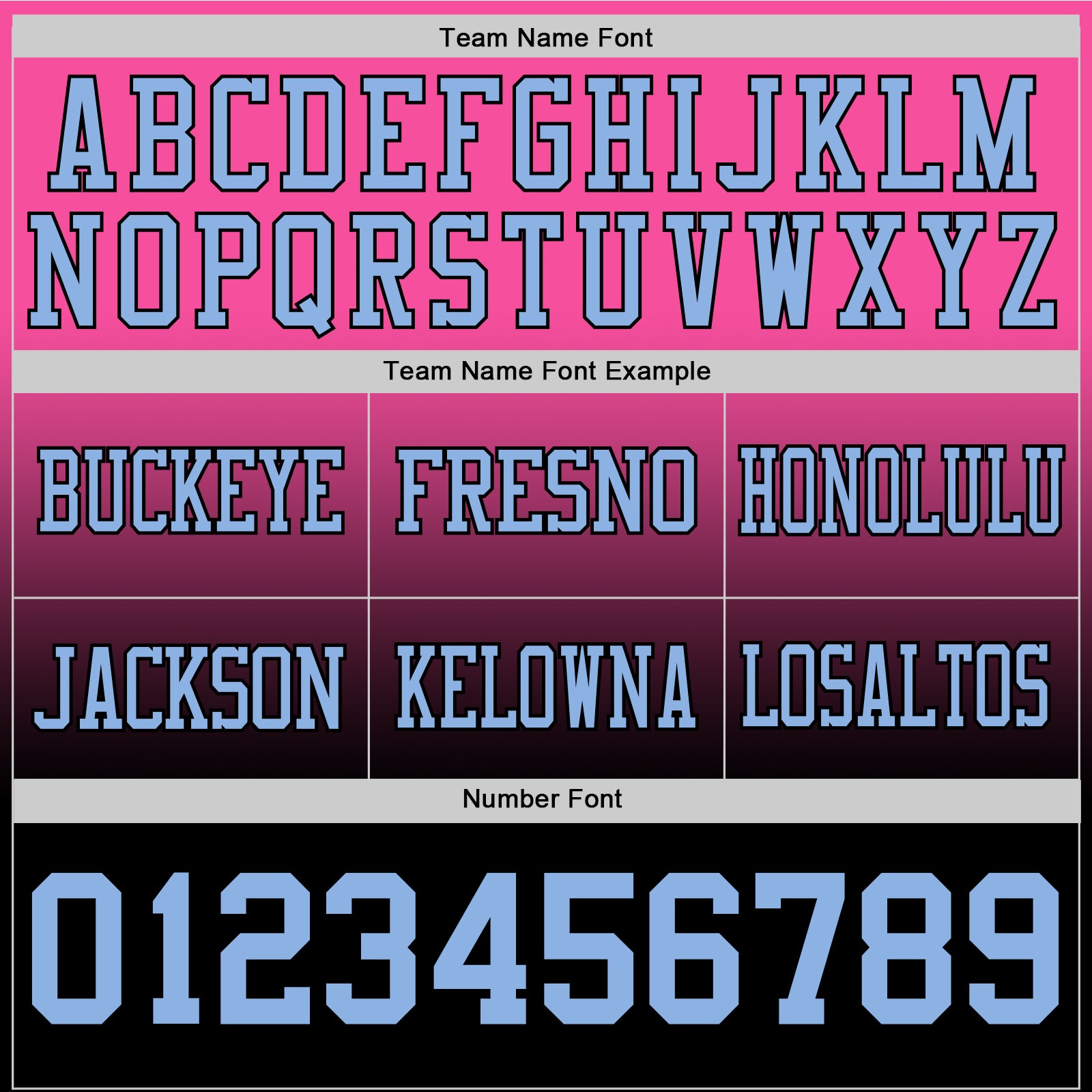 Custom Pink Light Blue-Black Authentic Fade Fashion Football Jersey