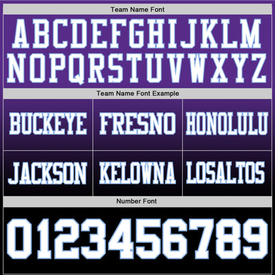 Custom Purple White Black-Light Blue Authentic Fade Fashion Football Jersey