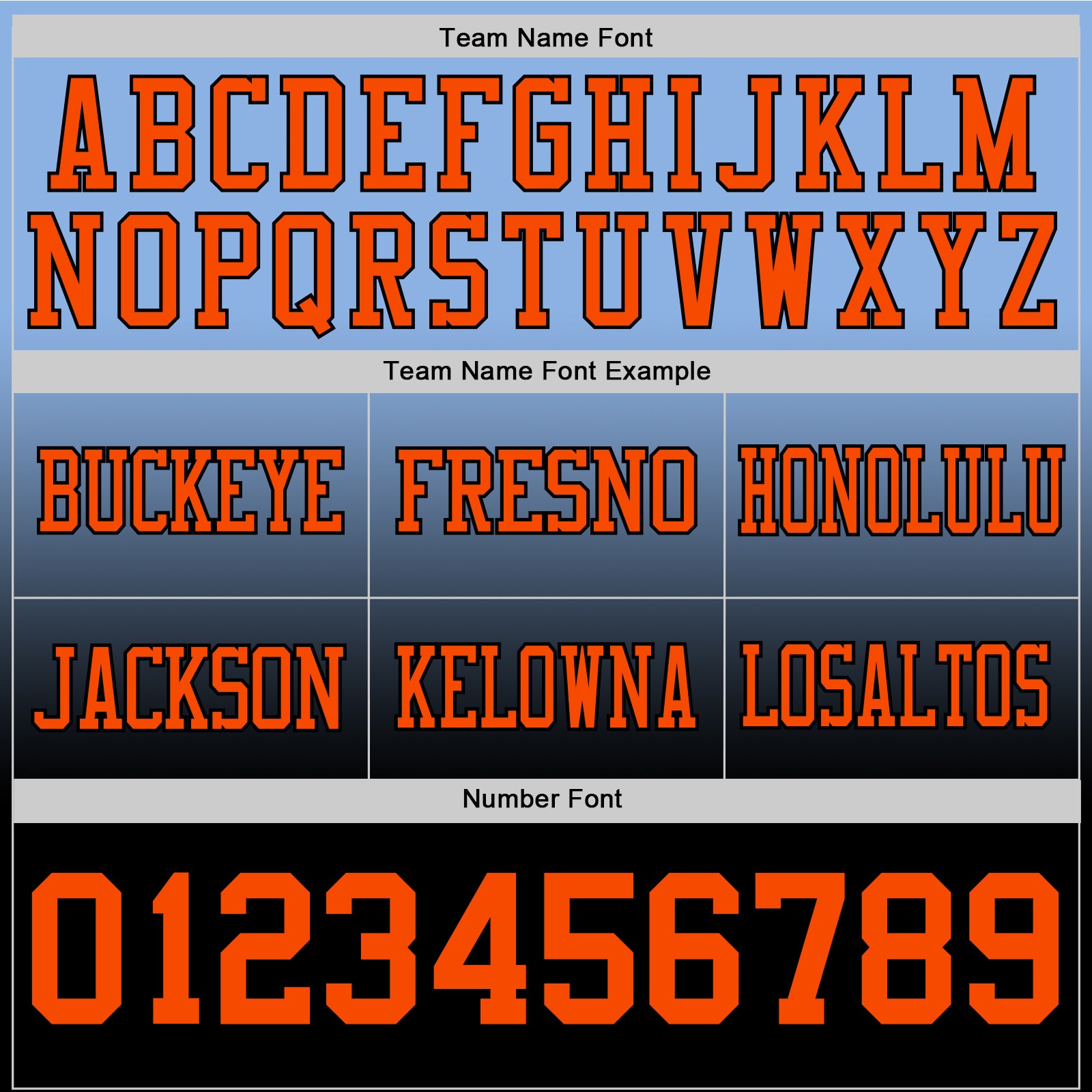 Custom Light Blue Orange-Black Authentic Fade Fashion Football Jersey