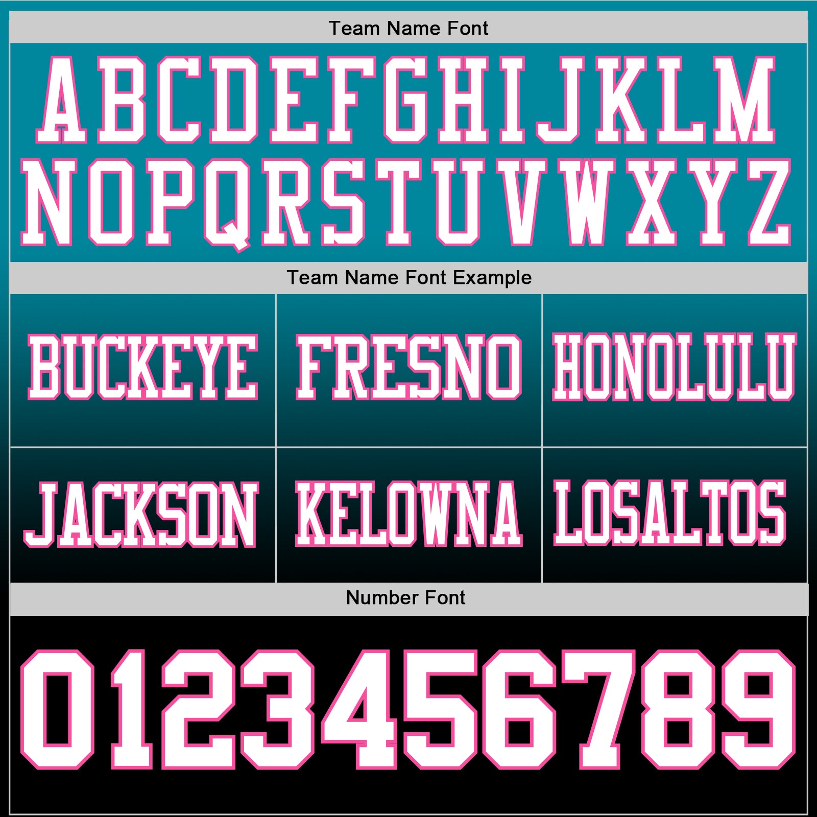 Custom Teal White Black-Pink Authentic Fade Fashion Football Jersey