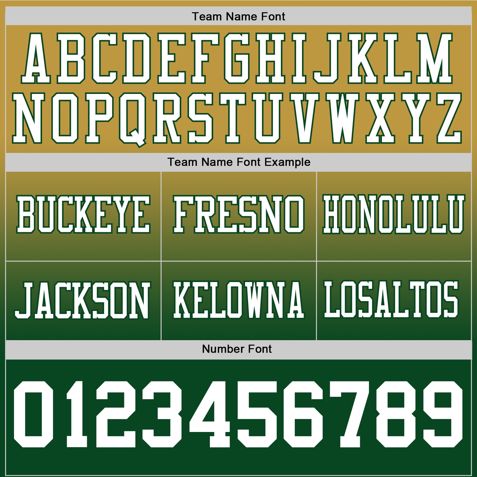 Custom Old Gold White-Green Authentic Fade Fashion Football Jersey