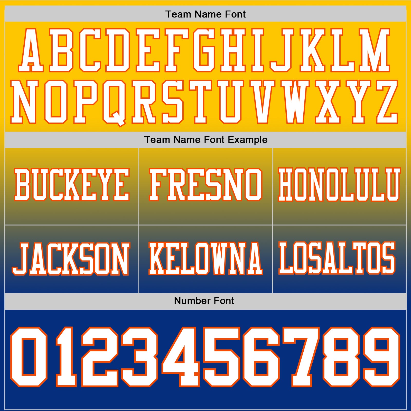 Custom Yellow White Royal-Orange Authentic Fade Fashion Football Jersey