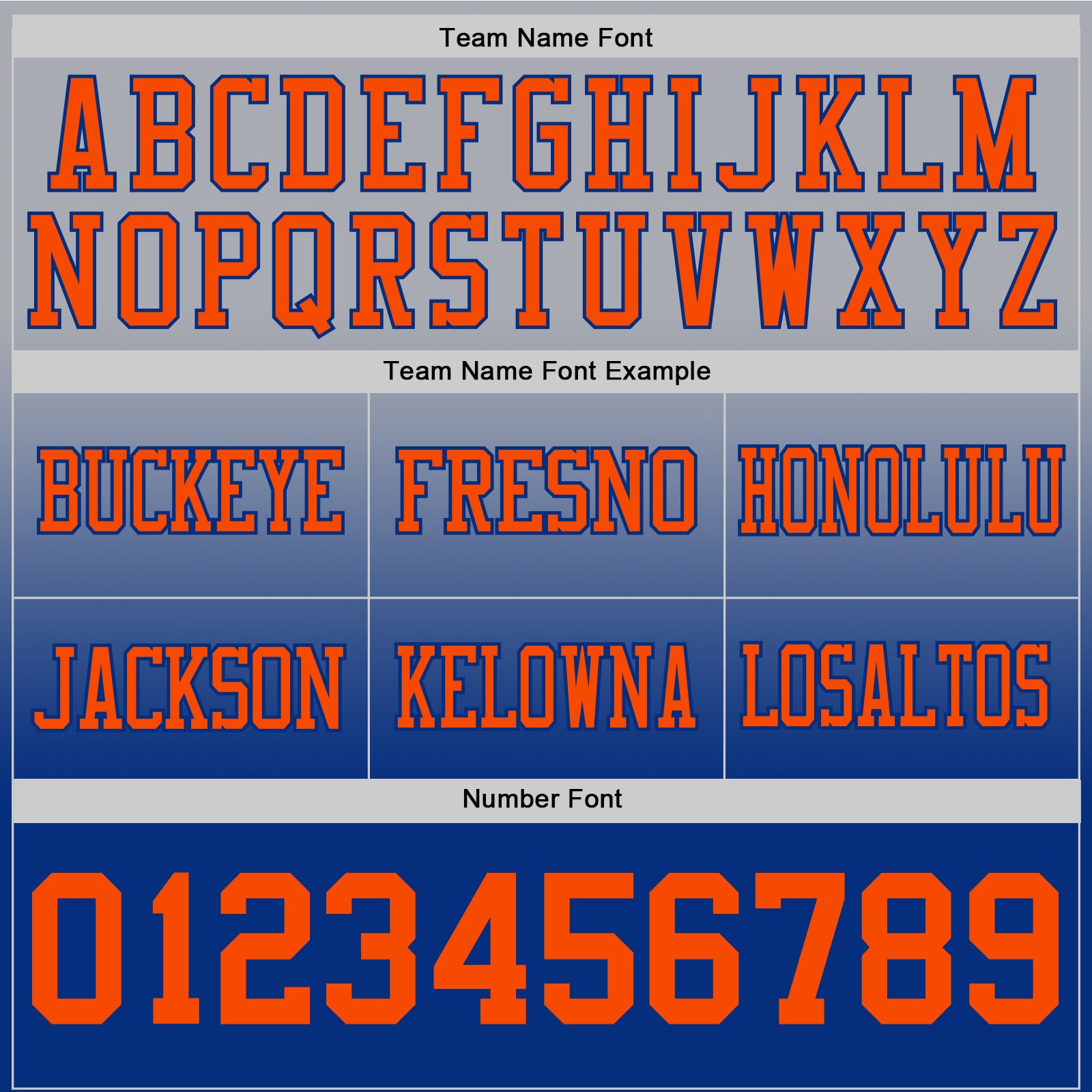 Custom Gray Orange-Royal Authentic Fade Fashion Football Jersey