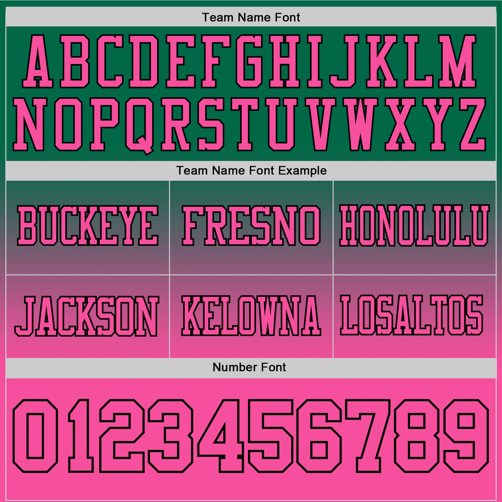 Custom Kelly Green Pink-Black Authentic Fade Fashion Football Jersey