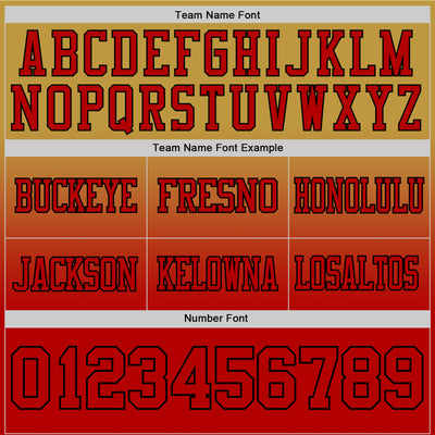 Custom Old Gold White-Black Authentic Fade Fashion Football Jersey