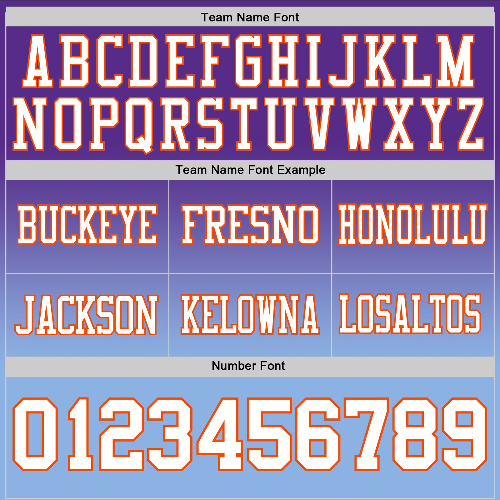Custom Purple White Light Blue-Orange Authentic Fade Fashion Football Jersey