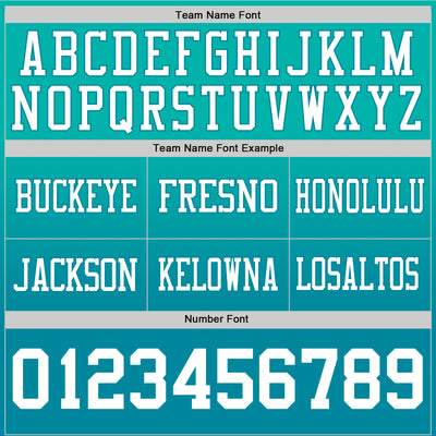 Custom Aqua White-Teal Authentic Fade Fashion Football Jersey