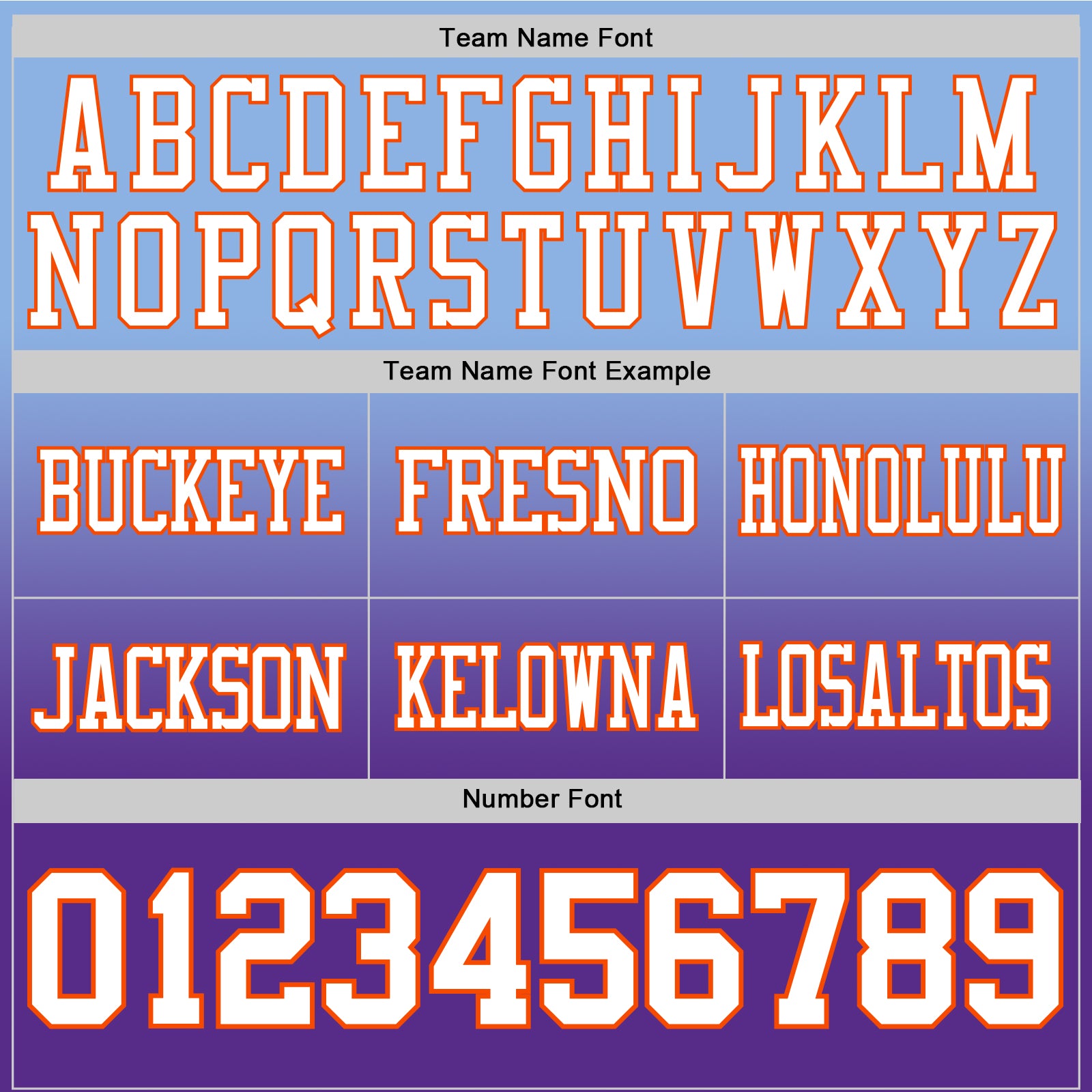 Custom Light Blue White Purple-Orange Authentic Fade Fashion Football Jersey