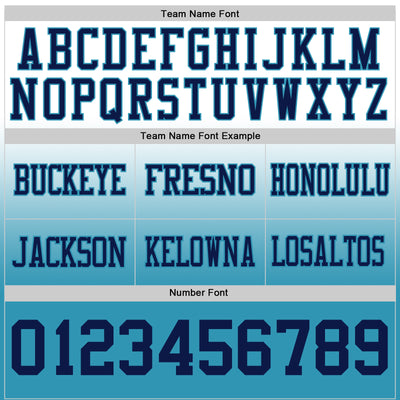 Custom White Navy-Panther Blue Authentic Fade Fashion Football Jersey