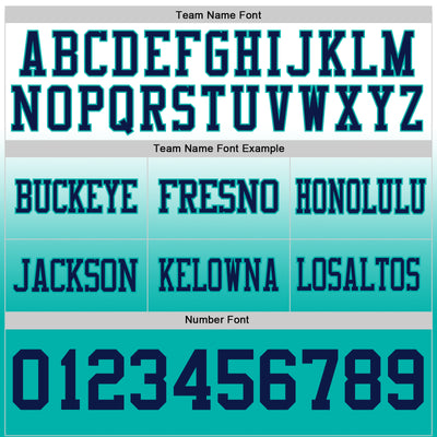 Custom White Navy-Aqua Authentic Fade Fashion Football Jersey