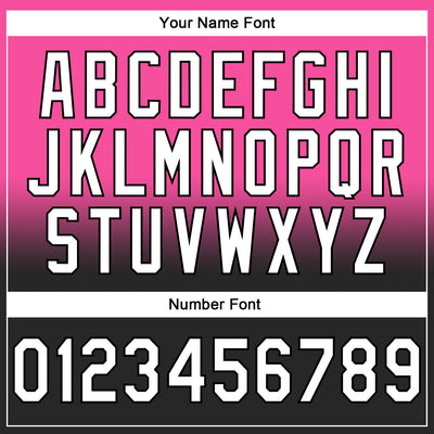 Custom Stitched Pink White-Black Fade Fashion Sports Pullover Sweatshirt Hoodie