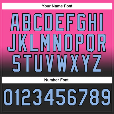 Custom Stitched Pink Light Blue-Black Fade Fashion Sports Pullover Sweatshirt Hoodie