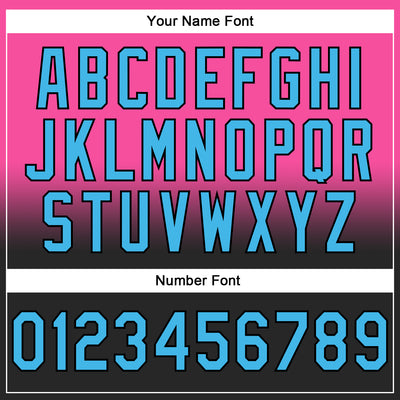 Custom Stitched Pink Sky Blue-Black Fade Fashion Sports Pullover Sweatshirt Hoodie