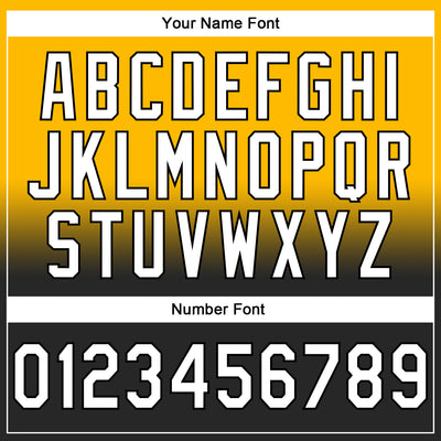 Custom Stitched Gold White-Black Fade Fashion Sports Pullover Sweatshirt Hoodie