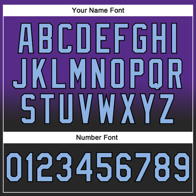 Custom Stitched Purple Light Blue-Black Fade Fashion Sports Pullover Sweatshirt Hoodie