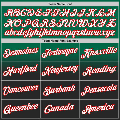 Custom Stitched Kelly Green White Black-Red Fade Fashion Sports Pullover Sweatshirt Hoodie