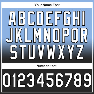 Custom Stitched Light Blue White-Black Fade Fashion Sports Pullover Sweatshirt Hoodie