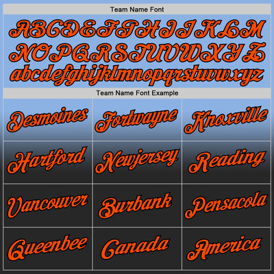 Custom Stitched Light Blue Orange-Black Fade Fashion Sports Pullover Sweatshirt Hoodie