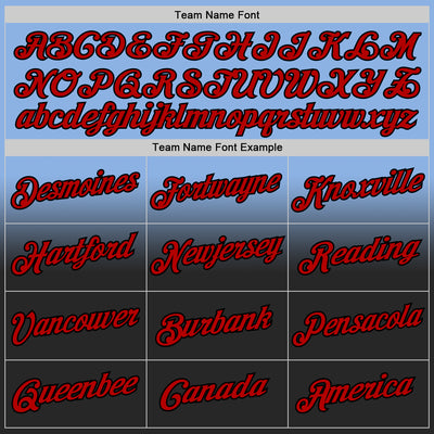 Custom Stitched Light Blue Red-Black Fade Fashion Sports Pullover Sweatshirt Hoodie