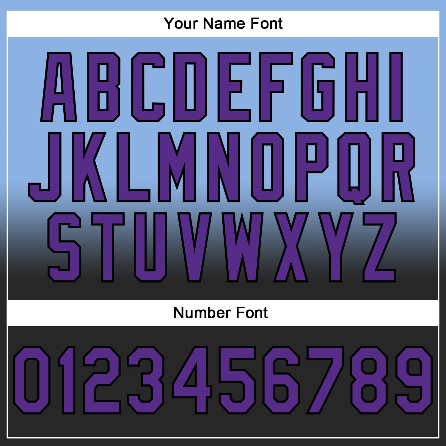 Custom Stitched Light Blue Purple-Black Fade Fashion Sports Pullover Sweatshirt Hoodie