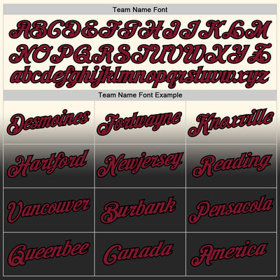 Custom Stitched Cream Crimson-Black Fade Fashion Sports Pullover Sweatshirt Hoodie