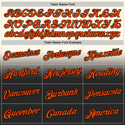 Custom Stitched Cream Orange-Black Fade Fashion Sports Pullover Sweatshirt Hoodie