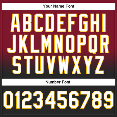 Custom Stitched Crimson White Black-Gold Fade Fashion Sports Pullover Sweatshirt Hoodie