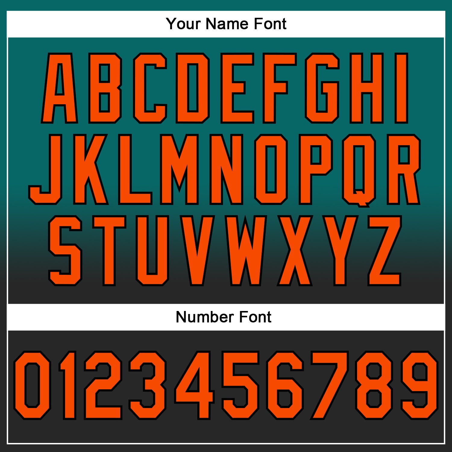 Custom Stitched Teal Orange-Black Fade Fashion Sports Pullover Sweatshirt Hoodie