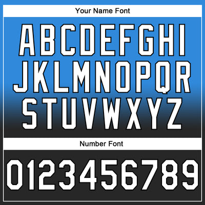 Custom Stitched Powder Blue White-Black Fade Fashion Sports Pullover Sweatshirt Hoodie