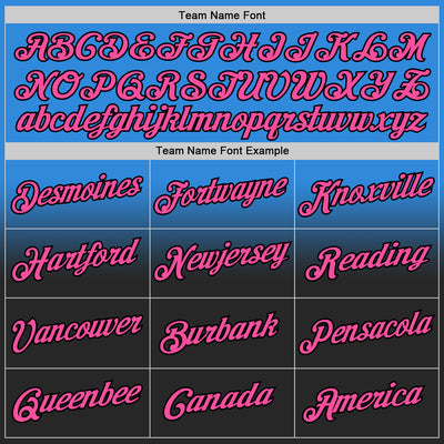 Custom Stitched Powder Blue Pink-Black Fade Fashion Sports Pullover Sweatshirt Hoodie