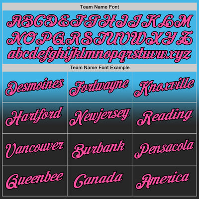 Custom Stitched Sky Blue Pink-Black Fade Fashion Sports Pullover Sweatshirt Hoodie