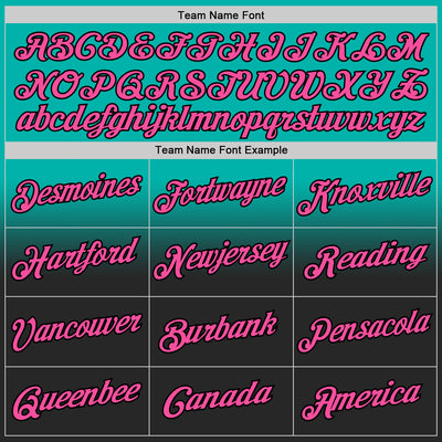 Custom Stitched Aqua Pink-Black Fade Fashion Sports Pullover Sweatshirt Hoodie