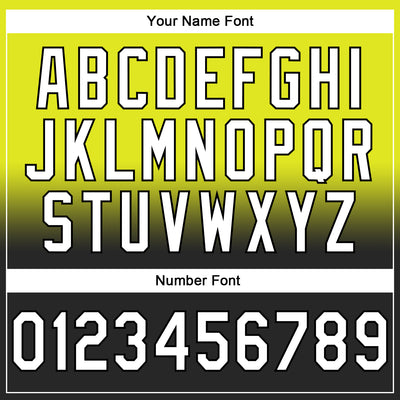 Custom Stitched Neon Yellow White-Black Fade Fashion Sports Pullover Sweatshirt Hoodie