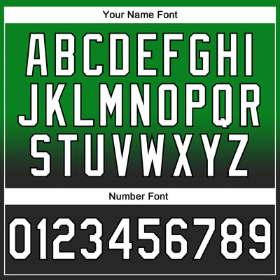 Custom Stitched Grass Green White-Black Fade Fashion Sports Pullover Sweatshirt Hoodie