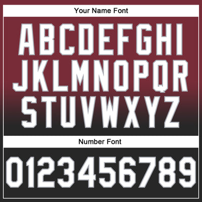 Custom Stitched Burgundy White Black-Gray Fade Fashion Sports Pullover Sweatshirt Hoodie