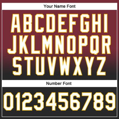 Custom Stitched Burgundy White Black-Gold Fade Fashion Sports Pullover Sweatshirt Hoodie