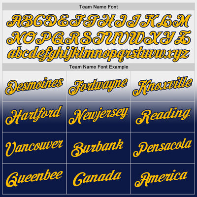 Custom Stitched White Gold-Navy Fade Fashion Sports Pullover Sweatshirt Hoodie