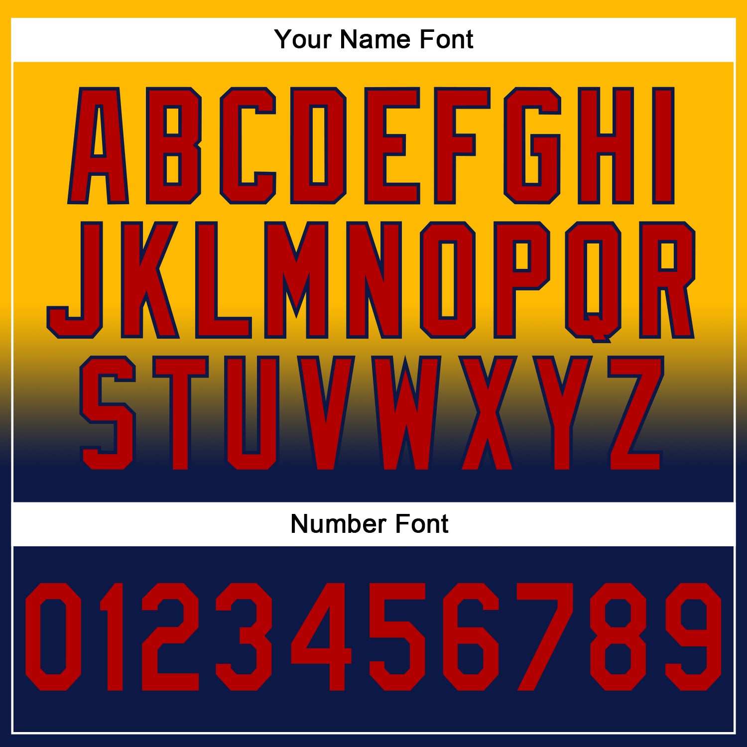 Custom Stitched Gold Red-Navy Fade Fashion Sports Pullover Sweatshirt Hoodie