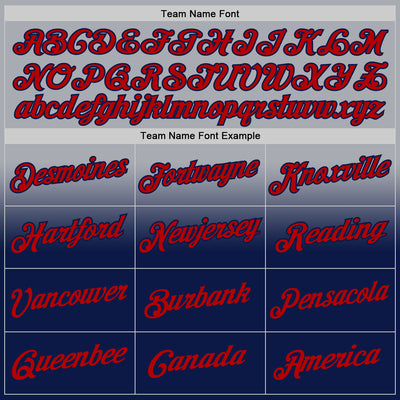 Custom Stitched Gray Red-Navy Fade Fashion Sports Pullover Sweatshirt Hoodie