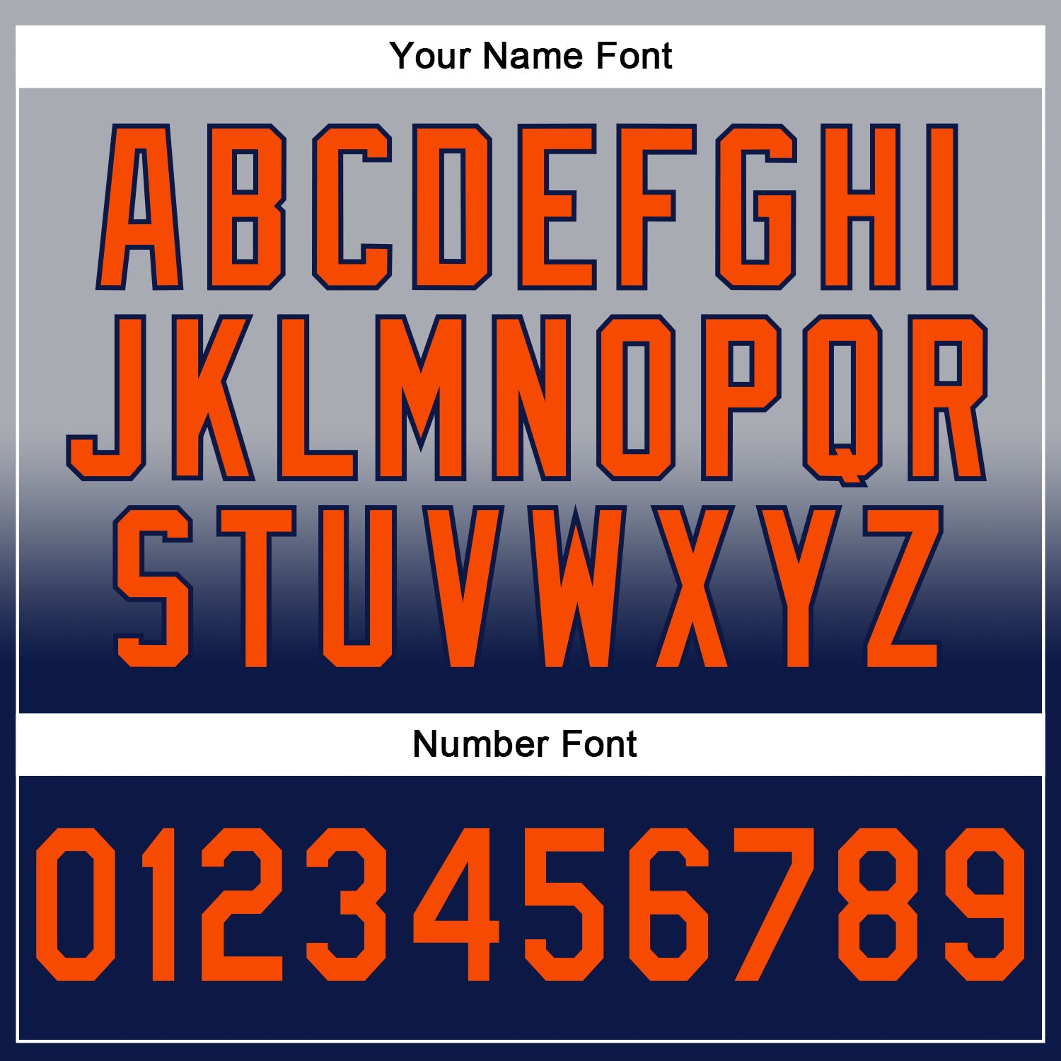 Custom Stitched Gray Orange-Navy Fade Fashion Sports Pullover Sweatshirt Hoodie