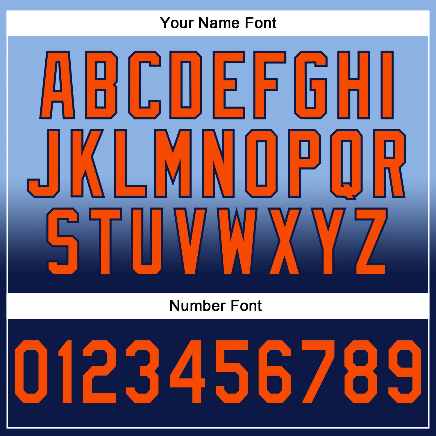 Custom Stitched Light Blue Orange-Navy Fade Fashion Sports Pullover Sweatshirt Hoodie