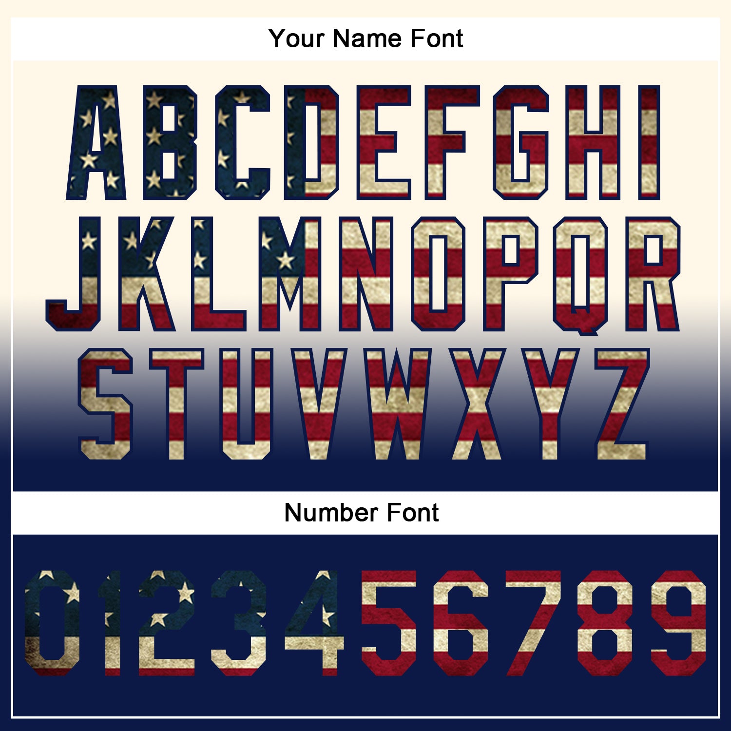 Custom Stitched Cream Vintage USA Flag-Navy Fade Fashion Sports Pullover Sweatshirt Hoodie