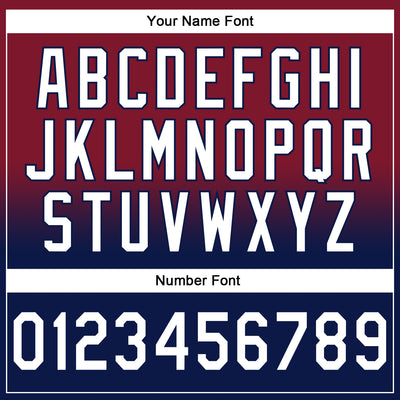 Custom Stitched Crimson White-Navy Fade Fashion Sports Pullover Sweatshirt Hoodie