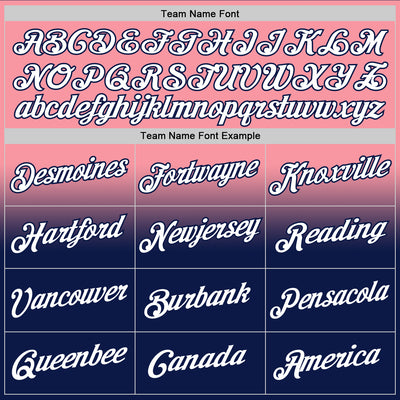 Custom Stitched Medium Pink White-Navy Fade Fashion Sports Pullover Sweatshirt Hoodie