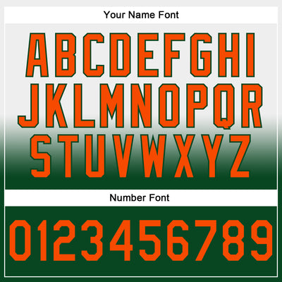 Custom Stitched White Orange-Green Fade Fashion Sports Pullover Sweatshirt Hoodie