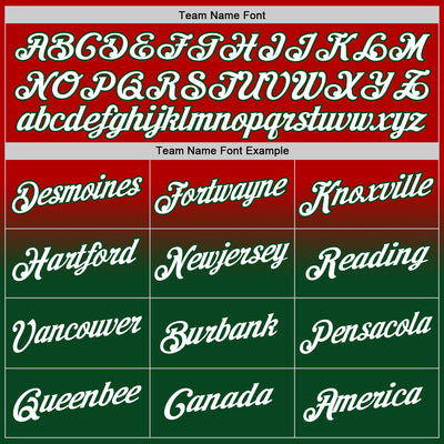 Custom Stitched Red White-Green Fade Fashion Sports Pullover Sweatshirt Hoodie