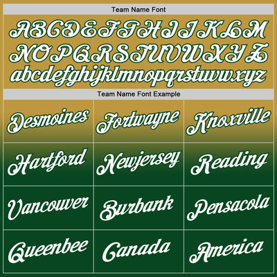 Custom Stitched Old Gold White-Green Fade Fashion Sports Pullover Sweatshirt Hoodie