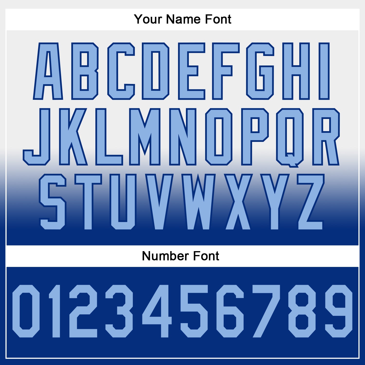 Custom Stitched White Light Blue-Royal Fade Fashion Sports Pullover Sweatshirt Hoodie