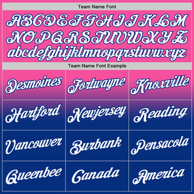 Custom Stitched Pink White-Royal Fade Fashion Sports Pullover Sweatshirt Hoodie